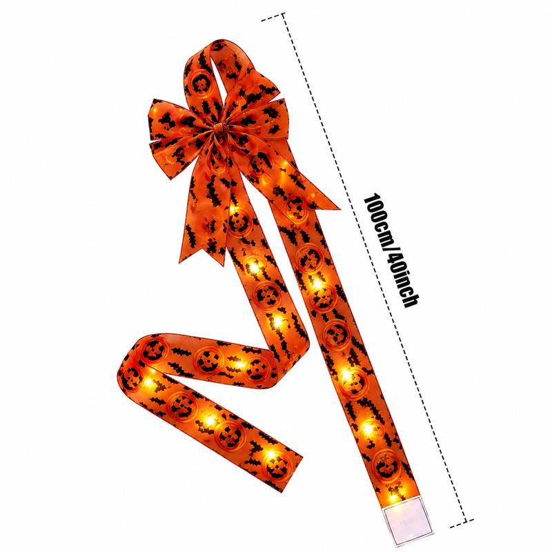Halloween LED hair bow clip attachment detail